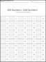 100 Numbers – Odd Numbers Template