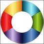 6-Piece Donut Diagram Template