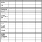 College Application Worksheet Template