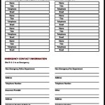 Corporate Contact Information Form Template