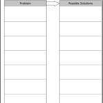 Problem-Solution Chart Template