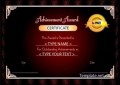 Achievement Award Certificate