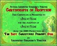 Adoption Certificate Template Psd