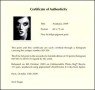 Artist Certificate of Authenticity