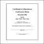 Attendance Award Certificate