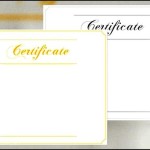 Award Certificate Paper
