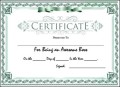 Award Certificate Template Free