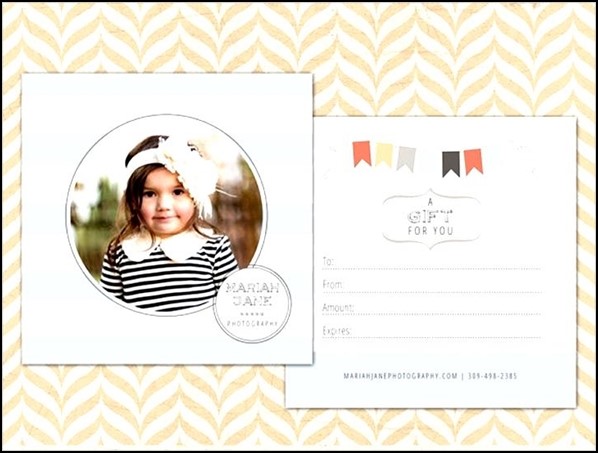 Baby Photography Gift Certificate Sample Templates