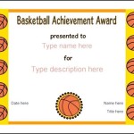 Basketball Award Template Download