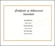Basketball Certificate Template Word