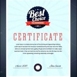 Best Choice Achievement Certificate