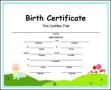 Birth Certificate Template PDF