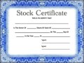 Blank Corporate Stock Certificate Template