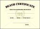 Blank Death Certificate Template Sample