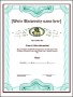 Blank Fake Diploma Degree Certificate Template