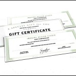 Blank Gift Certificate Template PSD Download