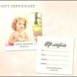Blank Photography Gift Certificate