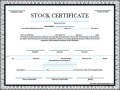 Blank Stock Certificate Template