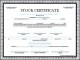 Blank Stock Certificate Template Free