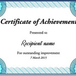 Certificate Of Achievement Template