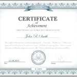 Certificate of Achievement PSD