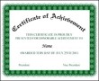 Certificate of Achievement Wording Example