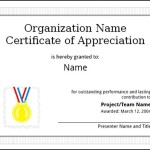 Certificate of Appreciation Template Free