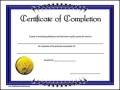 Certificate of Completion