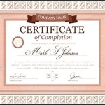 Certificate of Completion Example