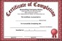 Certificate of Completion Template Word