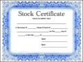 Common Stock Certificate Template