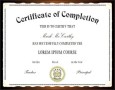 Completion Certificate Template