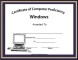 Computer Proficiency Training Completion Certificate