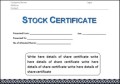 Corporate Stock Certificate Template