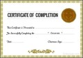 Course Completion Certificate Template