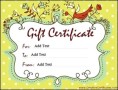 Customizable Gift Certificate Template Word Doc