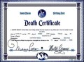 Death Certificate Copy Template Download Word