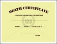 Death Certificate Template PDF