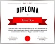 Diploma Achievement Certificate Template