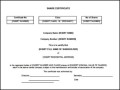 Editable Share Certificate Template