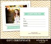 Example Baby Photography Gift Certificate