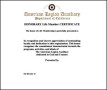 Example Life Membership Certificate PDF