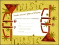 Example Music Gift Certificate Template