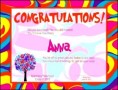 Example Preschool Graduation Certificate