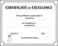 Excellence Certificate Template