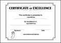 Excellence School Certificate Template Free