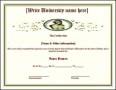 Fake Degree Course Completion Certificate Template Free