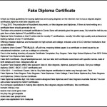 Fake Diploma Certificate Template PDF