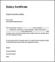Fake Salary Certificate Template Printable Format