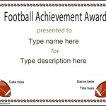 Football Certificate Sample